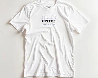 Greece — Country T-shirt — * The Unofficial Song Contest Merch * (DTG print)