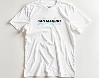 San Marino — Country T-shirt — * The Unofficial Song Contest Merch * (DTG print)