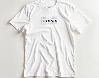 Estonia — Country T-shirt — * The Unofficial Song Contest Merch * (DTG print)