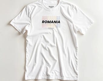 Romania — Country T-shirt — * The Unofficial Song Contest Merch * (DTG print)