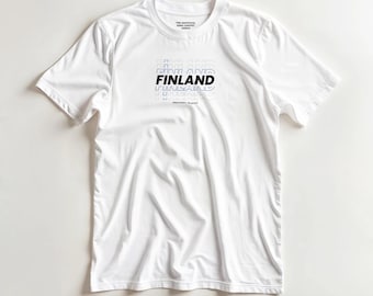 Finland — Country T-shirt — * The Unofficial Song Contest Merch * (DTG print)