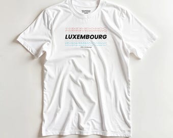 Luxembourg — Country T-shirt — * The Unofficial Song Contest Merch * (DTG print)