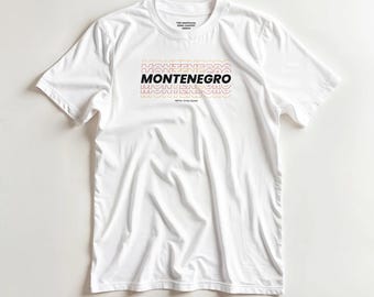 Montenegro — Country T-shirt — * The Unofficial Song Contest Merch * (DTG print)