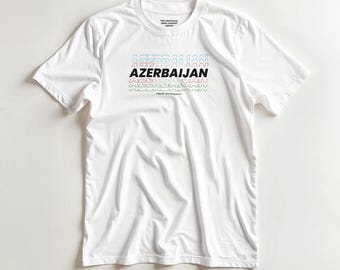 Azerbaijan — Country T-shirt — * The Unofficial Song Contest Merch * (DTG print)