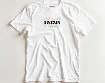 Sweden — Country T-shirt — * The Unofficial Song Contest Merch * (DTG print)