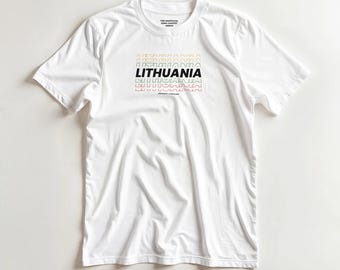 Lithuania — Country T-shirt — * The Unofficial Song Contest Merch * (DTG print)