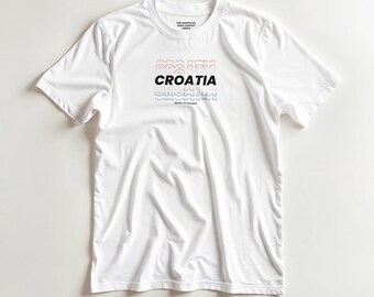 Croatia — Country T-shirt — * The Unofficial Song Contest Merch * (DTG print)