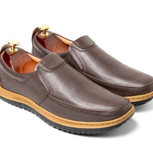 Handmade Italian Leather Loafers | Full Grain Slip-On Dress Shoes