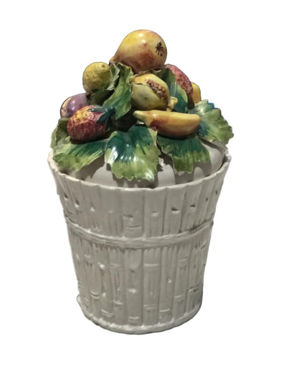 italian ceramic fruit basket