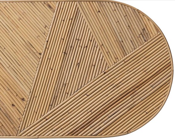 handmade rattan console table - image 3