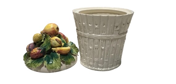 italian ceramic fruit basket View 2