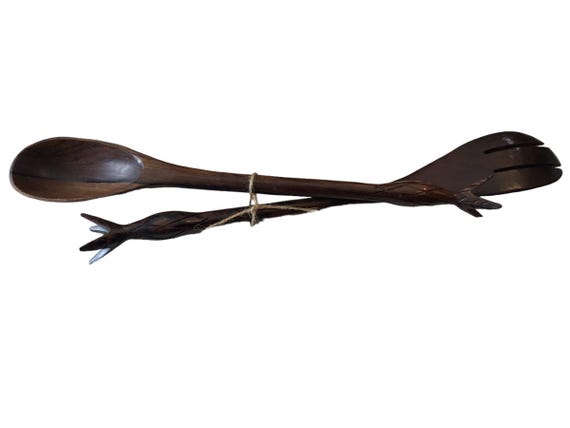 wooden salad utensils