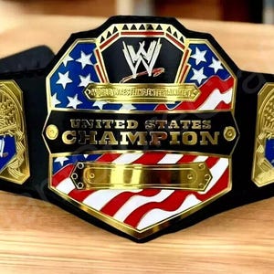 New United States Championship Title Belt  Wrestling Belt 2mm Adult Size Replica