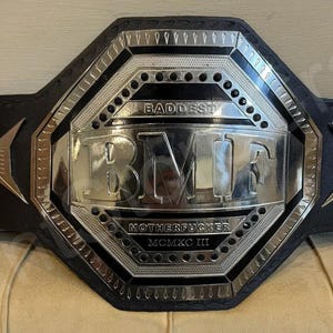 NEW UFC BMF Championship Replica Title Belt 2MM Brass Metal Plates Adult Size