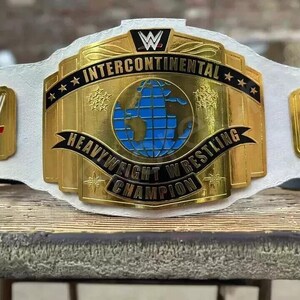Intercontinental Heavyweight Championship Replica Belt 2mm White Strap