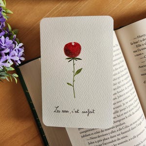 Carte Aquarelle Fleur « La Pivoine »