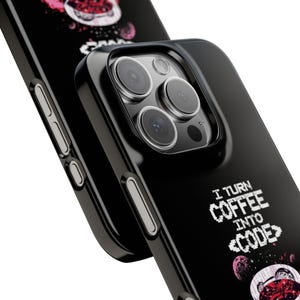 Coder Slim Phone Case | Programmer Coder Coffee Design | Coffee | Workaholic image 6