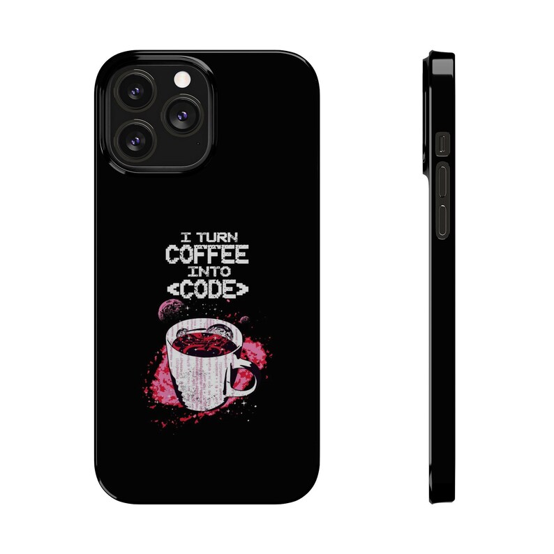 Coder Slim Phone Case | Programmer Coder Coffee Design | Coffee | Workaholic image 13