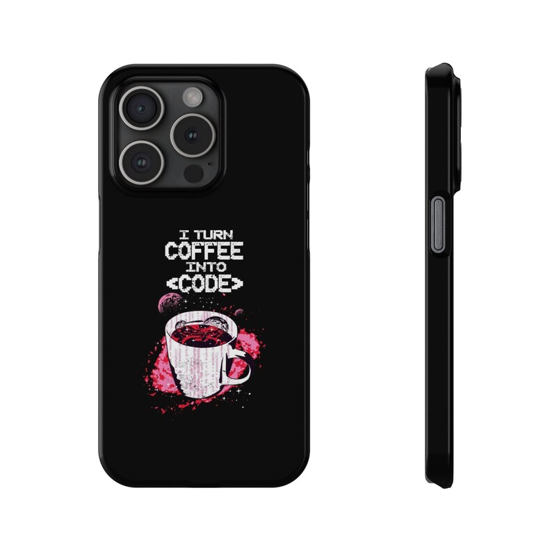 Coder Slim Phone Case | Programmer Coder Coffee Design | Coffee | Workaholic image 11