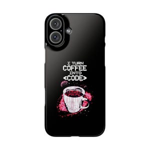 Coder Slim Phone Case | Programmer Coder Coffee Design | Coffee | Workaholic image 9