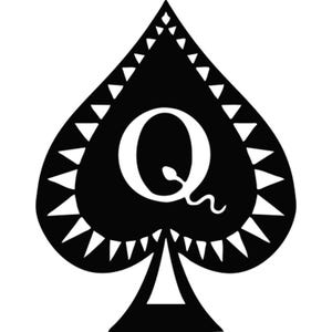 Queen of Spades Breeder Temporary Tattoos