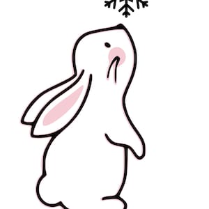 Snow Bunny Temporary Tattoos