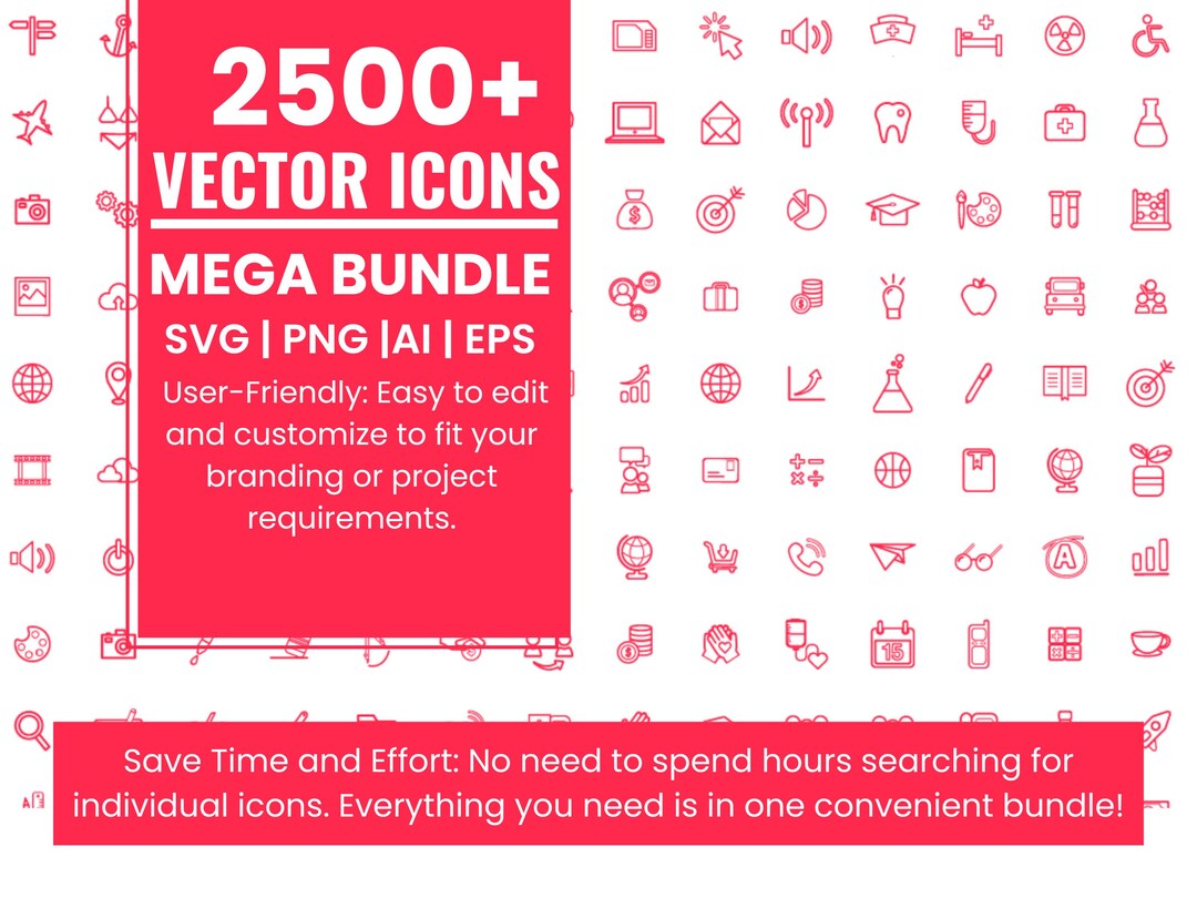 Mega Wik Icon Mega SVG Bundle Web Icons | App Icons | | SVG Cutting Files and Social ...