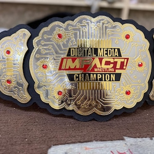 TNA Impact Digital Media World Championship Belt | Custom Digital Media Wrestling Fan Belt | TNA Heavyweight Collectors fan belt gift