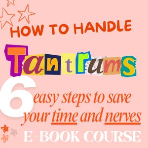 Tantrum management course - E-book
