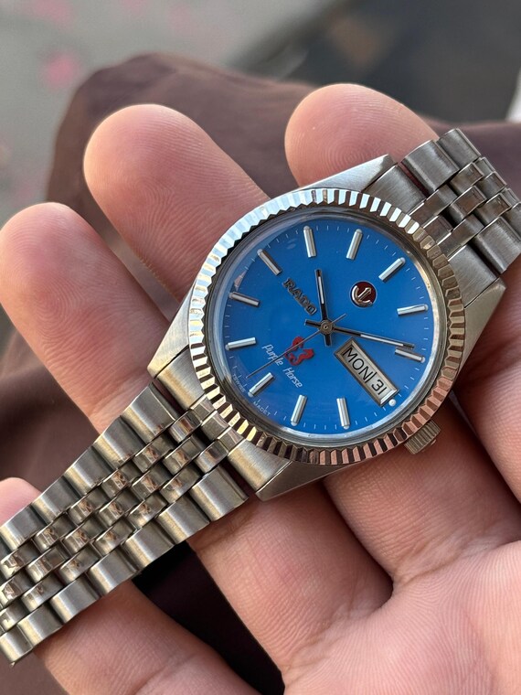 松陽　RADO purple horse 自動巻 RADO Purple Horse Automatic 25 Jewels Day/date Men's