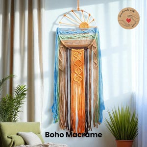 Handmade Five-Ring Dreamcatcher Wall Hanging – Boho Feather Pendant for Bedroom & Living Room Decor, Dream Catcher Ornament Gift