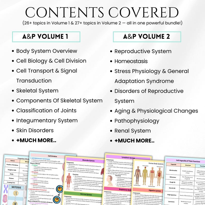 Anatomy and Physiology Study Guide | A&P Physical Book VI-VII | Human ...