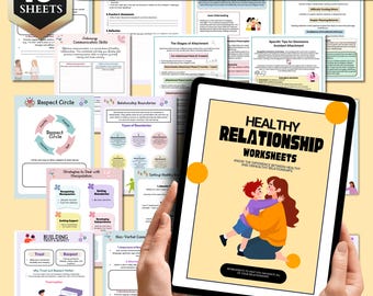 Healthy Realationship Worksheets, Premarital counseling, Relationship improvement, Healthy communication, Emotional intimacy