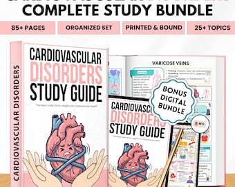 Cardiovascular Study Guide Physical Book | Nursing Cardiology Notes | Heart Disorders Clinical Reference