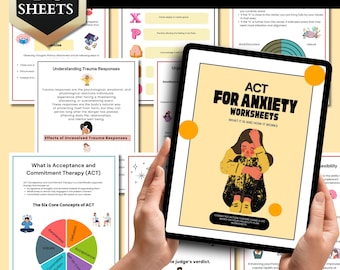 Act Therapy-werkbladen, psychologische flexibiliteit, ACT-vaardigheden, waardenverduidelijking, bundel acceptatie en commitment, ACT-depressie,