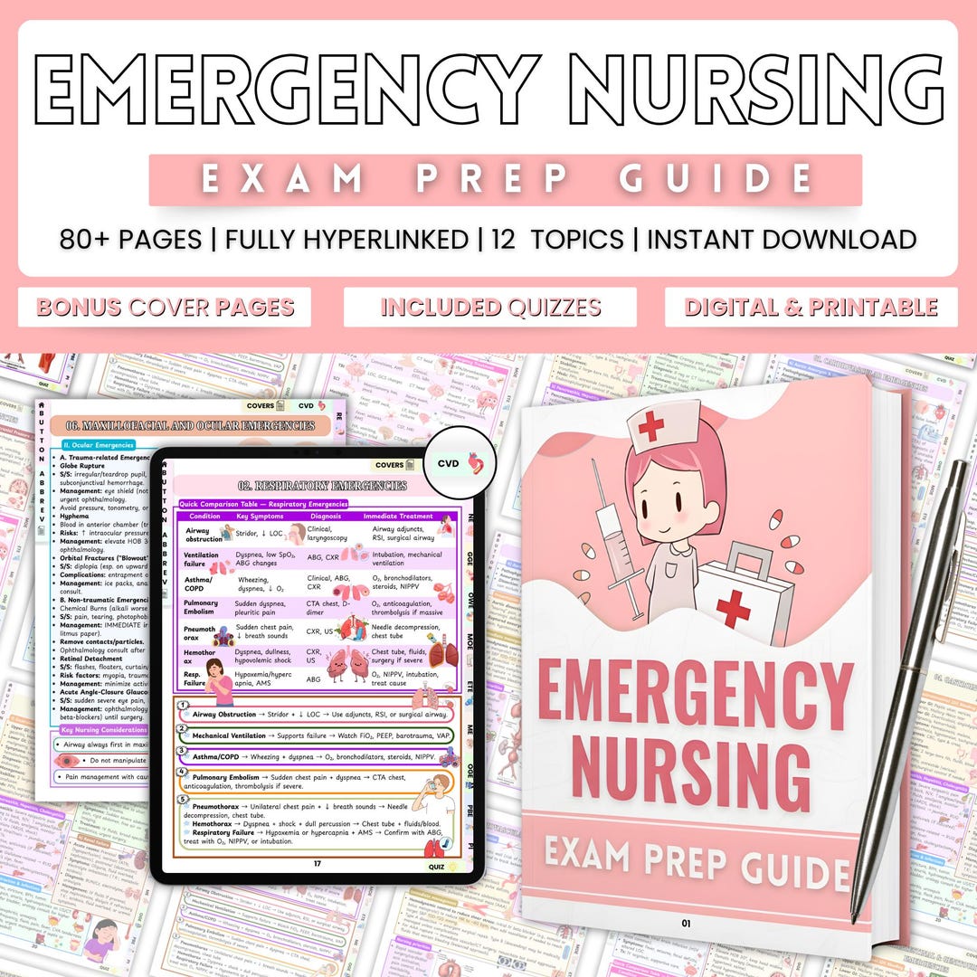Emergency Nurse Exam Prep Study Guide | Emergency Nursing Certification ...