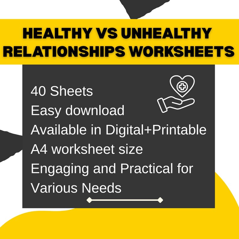 40+ Sheet Healthy Vs Unhealthy Relationship Book, Toxic Relationship ...