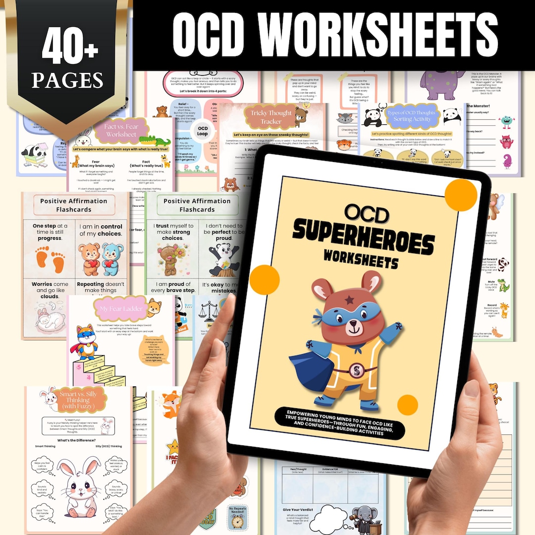 OCD Workbook for Kids: CBT Anxiety Relief, Self-regulation Activities ...