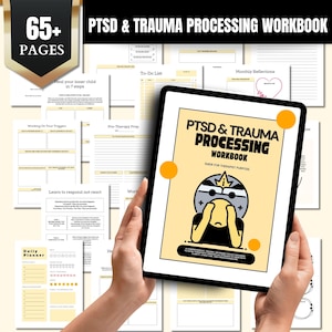 PTSD & Trauma Processing Workbook: Mental Health, Coping Skills (Digital Download