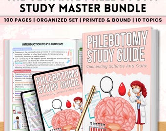 Phlebotomy Physical Study Guide | Blood Collection Training Book | Nursing & Lab Technician Exam Prep | 100+ Pages