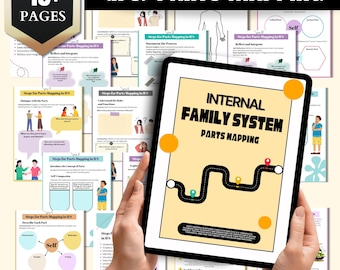 IFS Parts Mapping Worksheet: Therapist Resource for Inner Healing (Digital & Printable