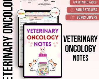 Veterinary Oncology Notes Hyperlinked, Veterinary Study Guide