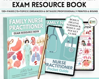 Family Nurse Practitioner Study Guide Book | Nursing Student Resource | FNP Physical Book | Nursing School Reference
