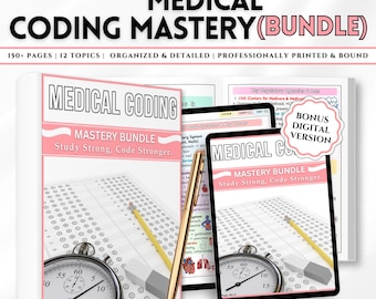 Medical Coding Study Guide | Nursing Students | Medical Coding Physical Book | Anatomy And Medical Terminology | ICD & CPT Coding Reference