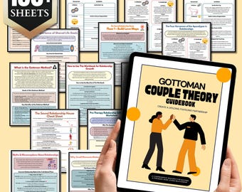 Gottman Method Guide Bundle, Gottman Couples Therapy, Gottman Communication Tools, Relationship Healing Guide, Couples Therapy Notes