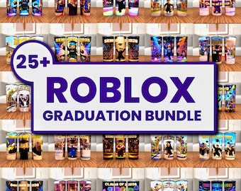 Roblox Graduation Bundle PNG, Klasse von 2026 Graduation PNG Bundle, 25+ RobloxDesigns, Senior 2026 Tumbler Shirt Sublimation