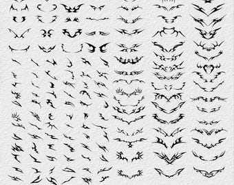 Neo Tribal Tattoo SVG Bundle, ethnische geometrische Designs (digitaler Download)