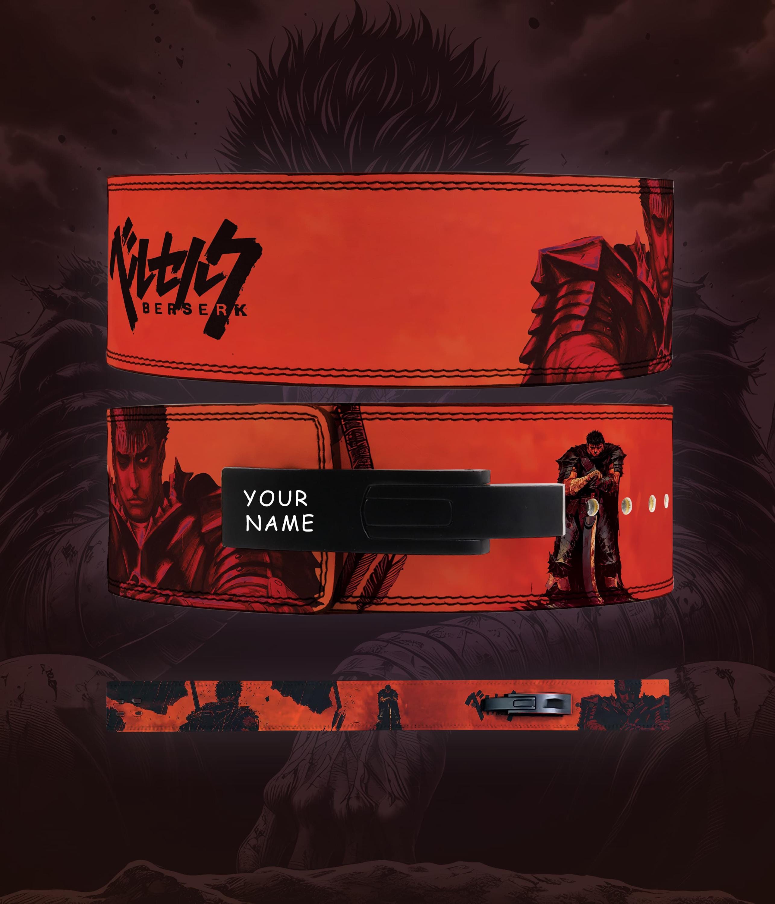 ベルセルク アニメ パワーリフティング レバーベルト: 10 mm/13 mm