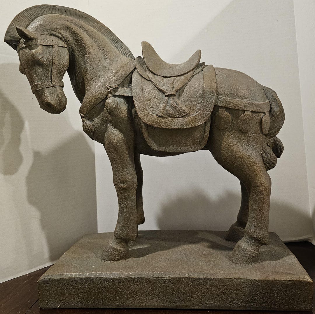Large Resin Chinese Tang Dynasty War Horse - Etsy