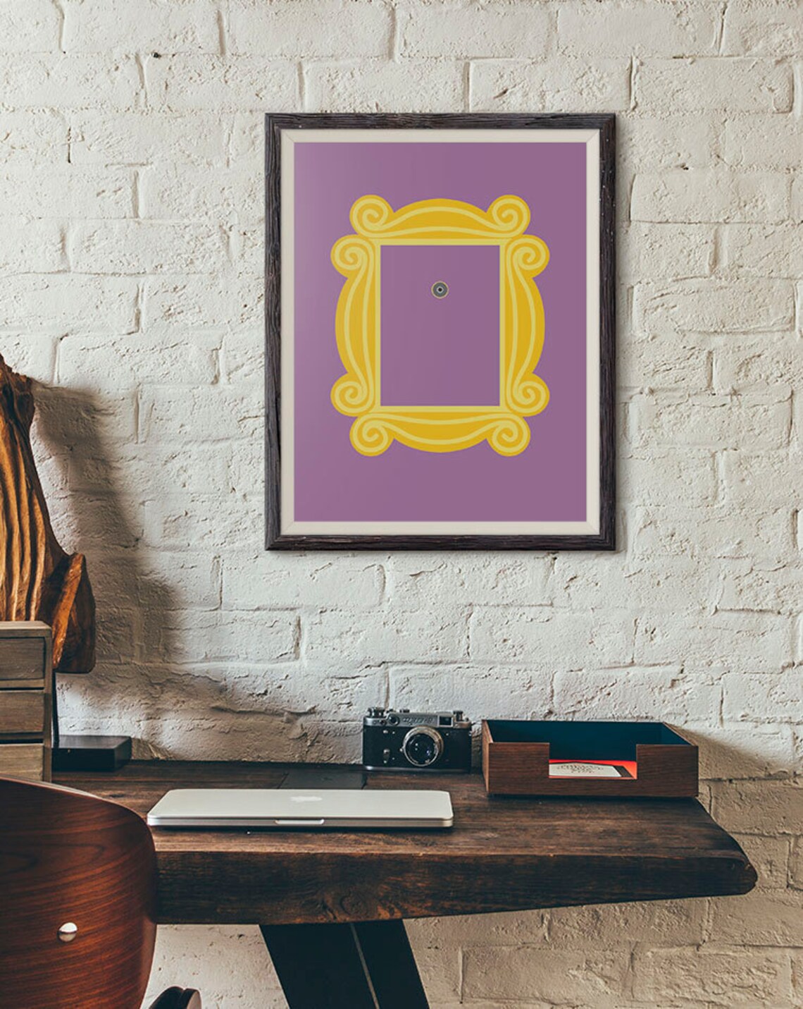 Friends TV Show Friends Peephole Frame Monica Ross Geller | Etsy